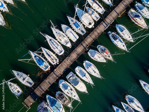 barche a vela - vista aerea photo