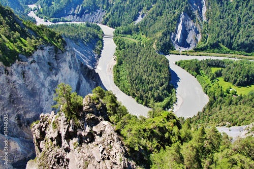 Fotografie Rheinschlucht bei Flims, Graubünden