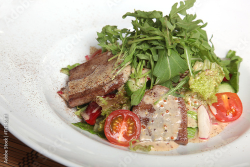 salad of beef tongue in Asian style photo