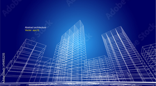 city view  architecture abstract