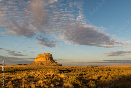 Fajada Butte in Chaco Canyon at the Chaco Culture National Historical Park in New Mexico