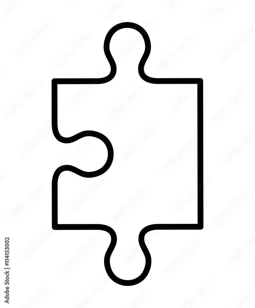 Game concept represented by puzzle piece icon over flat and isolated background Game concept represented by puzzle piece icon over flat and isolated background