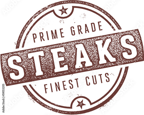 Prime Grade Steaks Restaurant Stamp