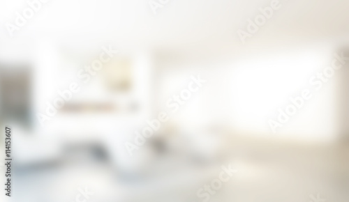 Abstract White Blur Interior background © nuttapol
