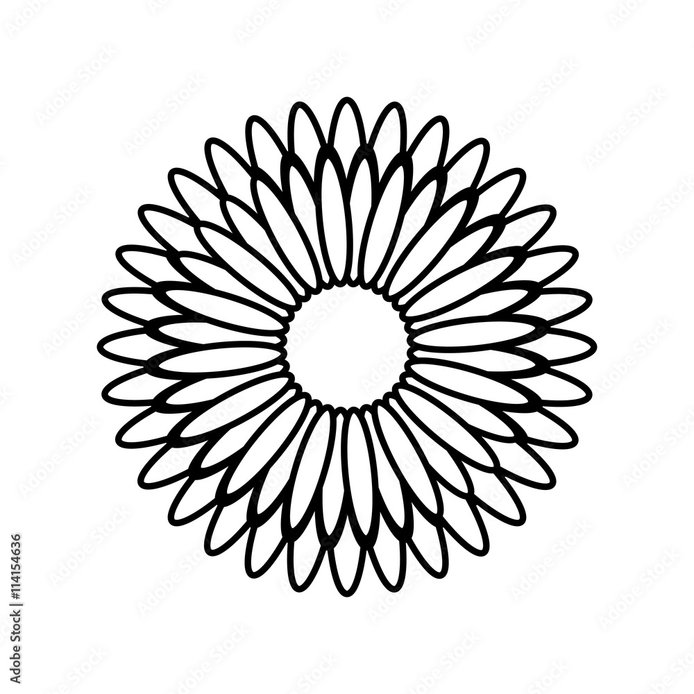 Fototapeta premium Flower icon. Garden design. Vector graphic 
