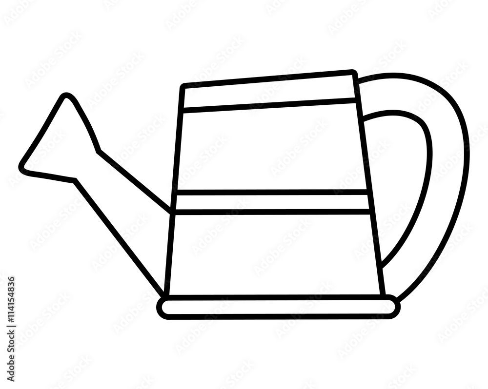 Watering can icon. Gardening design. Vector graphic Watering can icon. Gardening design. Vector graphic