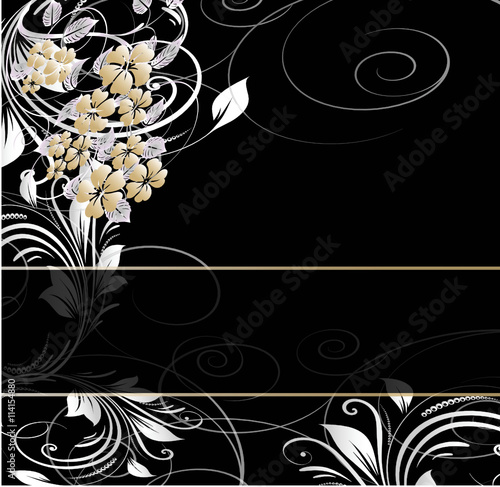 barre floral vintage 