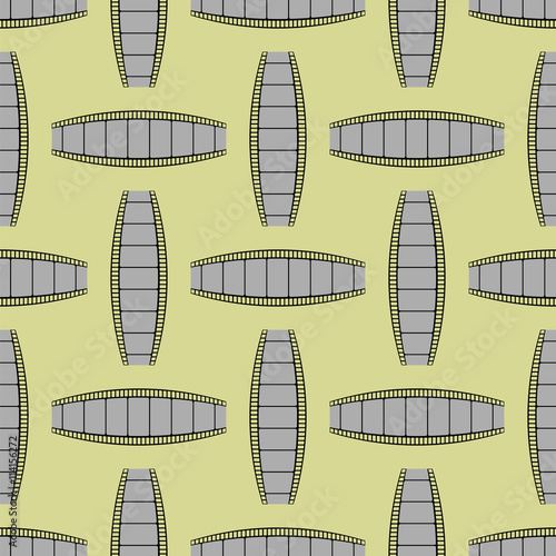 Retro Film Stripes Background Seamless Cinema Pattern