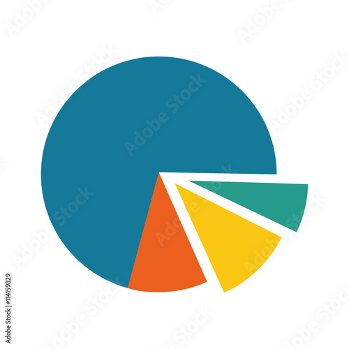 Free Download Infographic icon. Data cake design. Vector graphic - GFXLoad