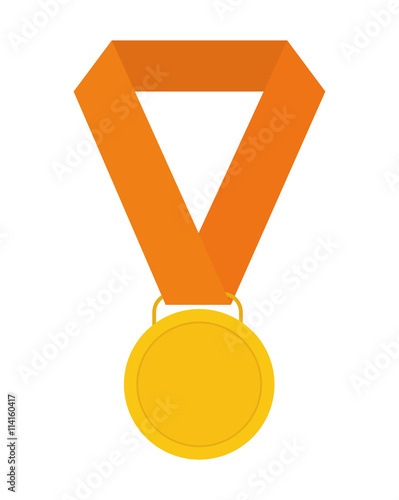Medal icon. Winner design. Vector graphic