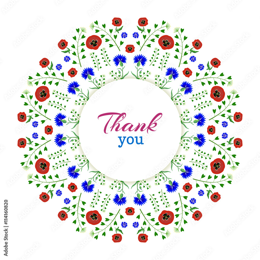 Thank you.Floral Wreath.