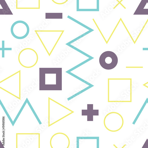 Wallpaper Mural Universal vector lineal geometric seamless pattern in minimalist Torontodigital.ca