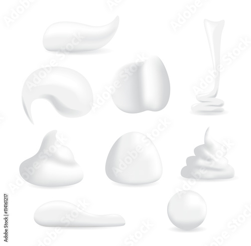 Vector White moisturizer Foam Cream Mousse Soap Lotion . moisturizer collagen Foam Cream Mousse ver all