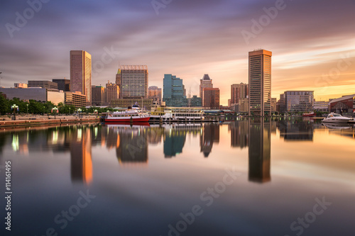 Baltimore Inner Harbor Skyline © SeanPavonePhoto