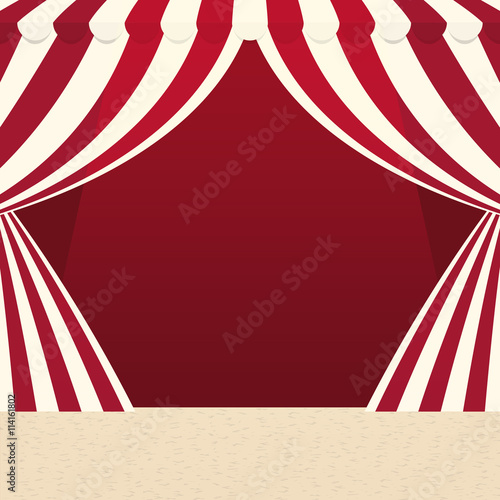 tent icon. Circus and carnival design. Vector graphic