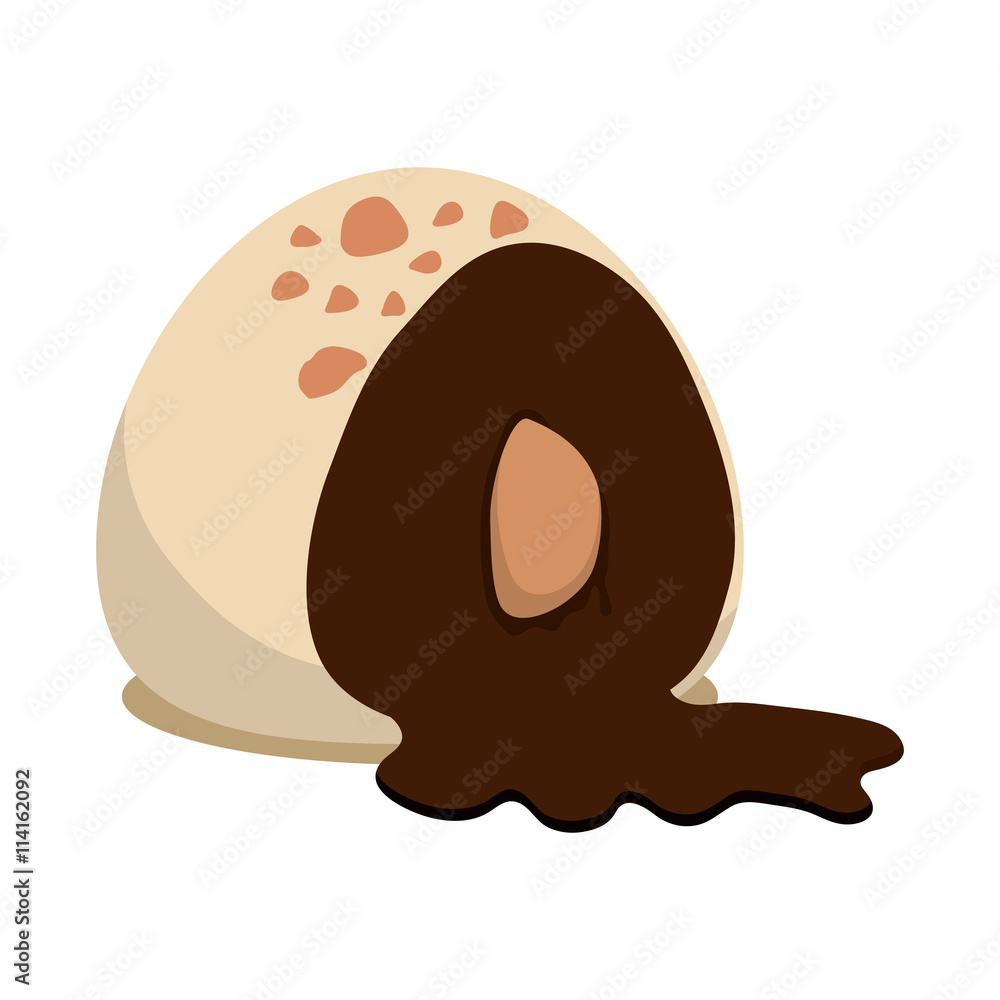 Chocolate icon. Dessert design. Vector graphic Chocolate icon. Dessert design. Vector graphic