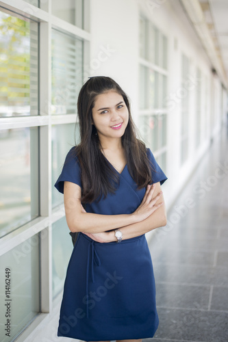 Free Download A portrait of an Asian university student on campus - GFXLoad