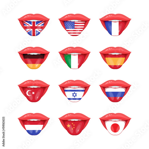International flags set