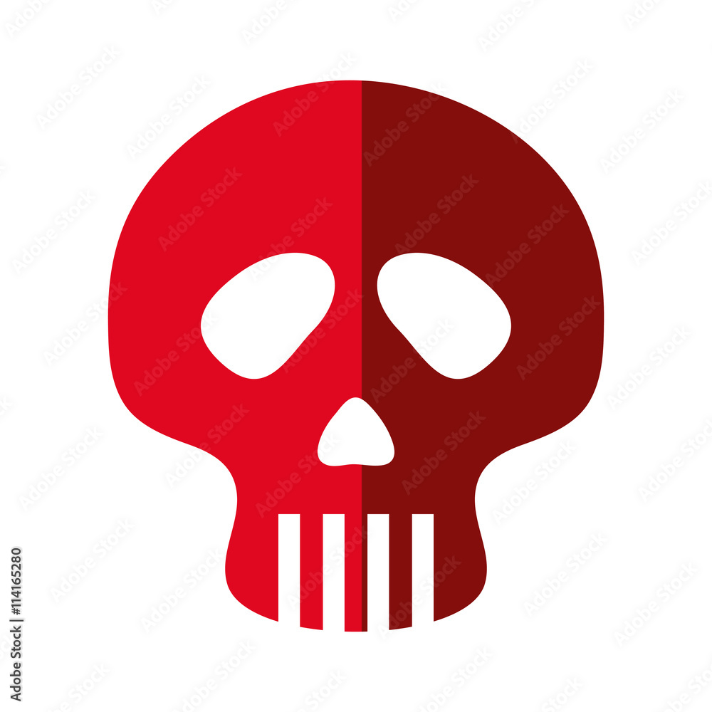 Fototapeta premium Skull icon. Dead design. vector graphic