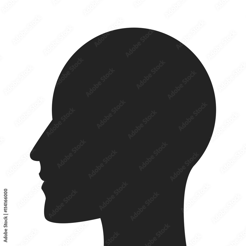 head profile silhouette