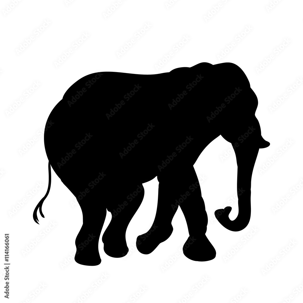 Big elephant (black silhouette) Big elephant (black silhouette)