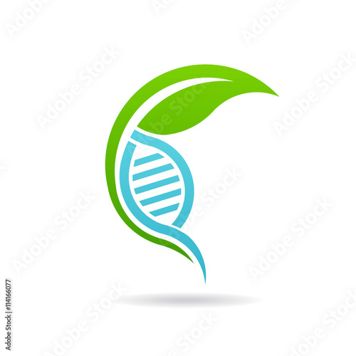 Nursery Plant DNA logo. Vector graphic design