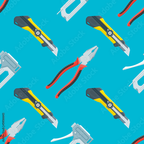 house remodel tools seamless pattern.