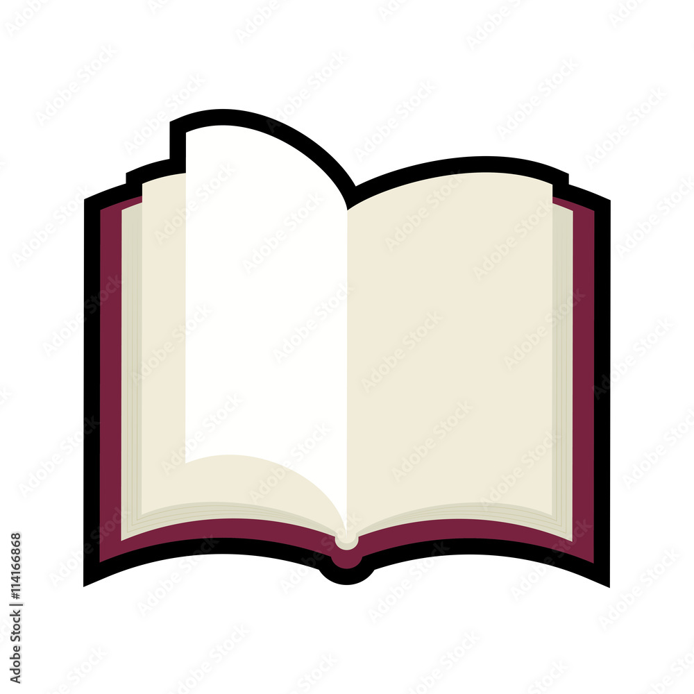 Book icon. Reading instrument design. vector graphic Book icon. Reading instrument design. vector graphic
