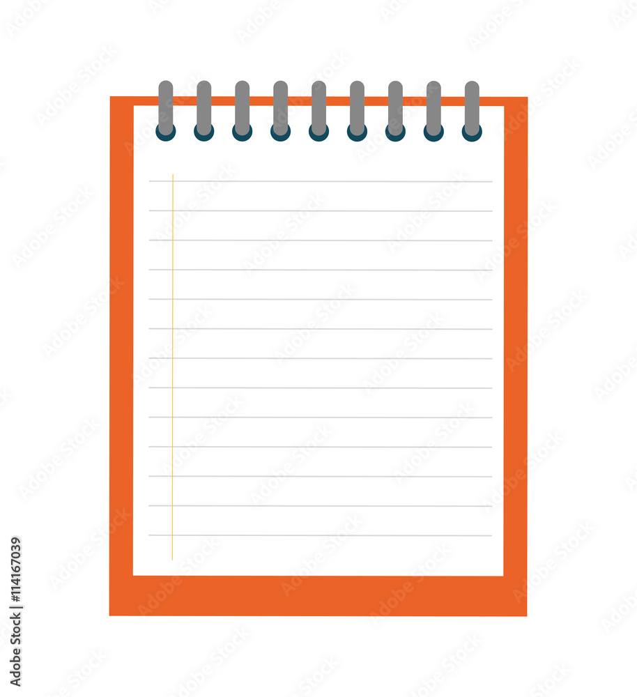 piece of paper icon. Notebook design. vector graphic piece of paper icon. Notebook design. vector graphic