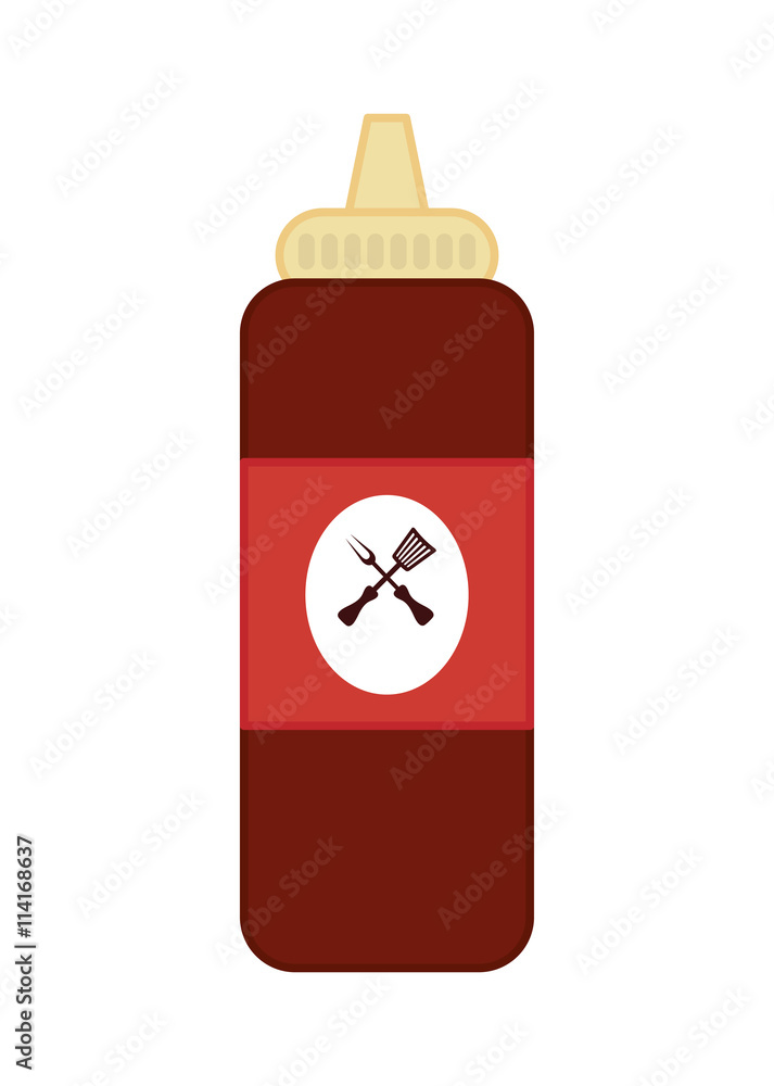 sauce bottle icon. Fast food design. vector graphic sauce bottle icon. Fast food design. vector graphic