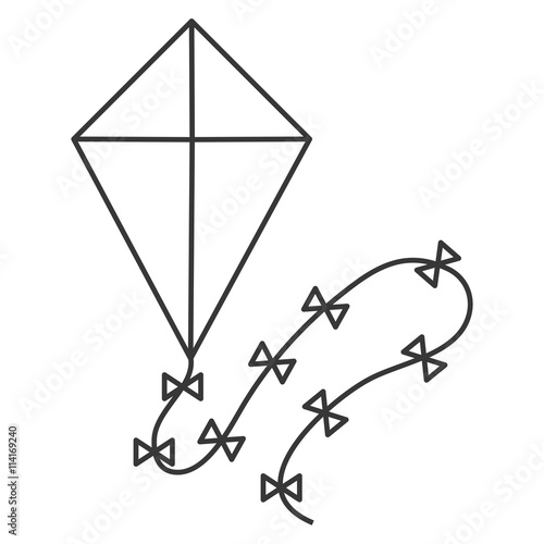 kite icon vector