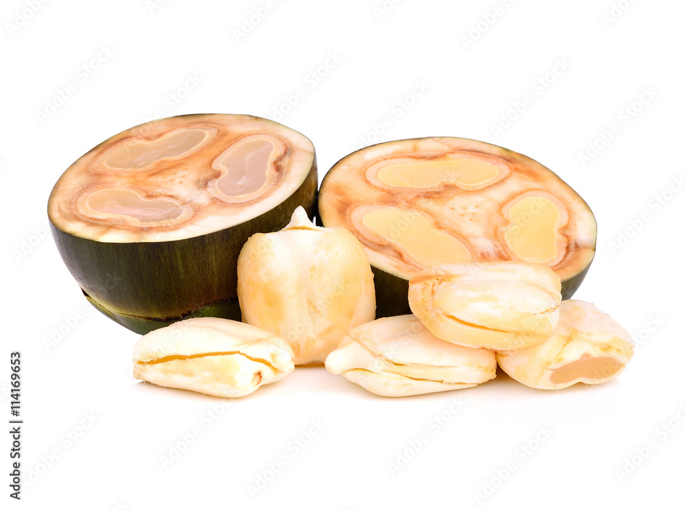 Asian Palmyra palm, Toddy palm, Sugar palm on white background Asian Palmyra palm, Toddy palm, Sugar palm on white background