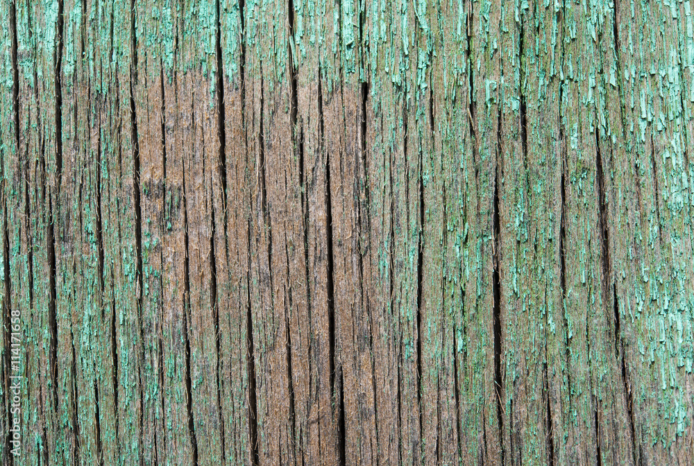 Fotografia do Stock: Старая д деревянная доска зелёная краска ...