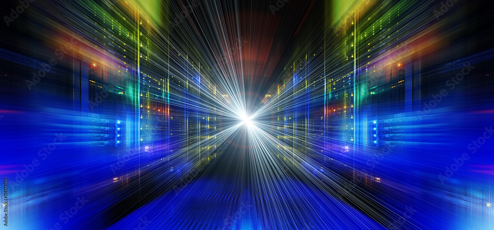 series mainframe in a futuristic representation of light streams series mainframe in a futuristic representation of light streams