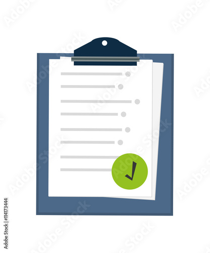 checklist icon. planner design. vector graphic