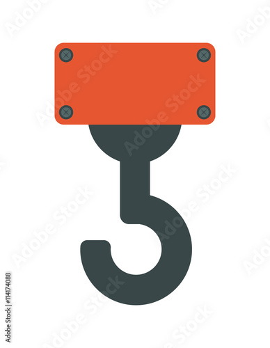 crane tool icon. delivery design. vector graphic