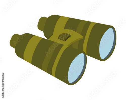binoculars icon. Armed forces design. graphic vector 