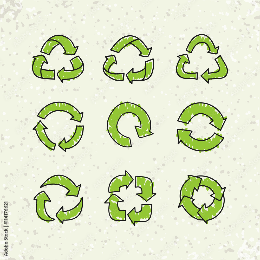 Ecology Concept Recycling Creative Drawing On Stock Vector (Royalty Free)  187966220 | Shutterstock
