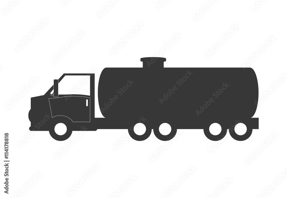 truck icon. Gasoline station. vector graphic