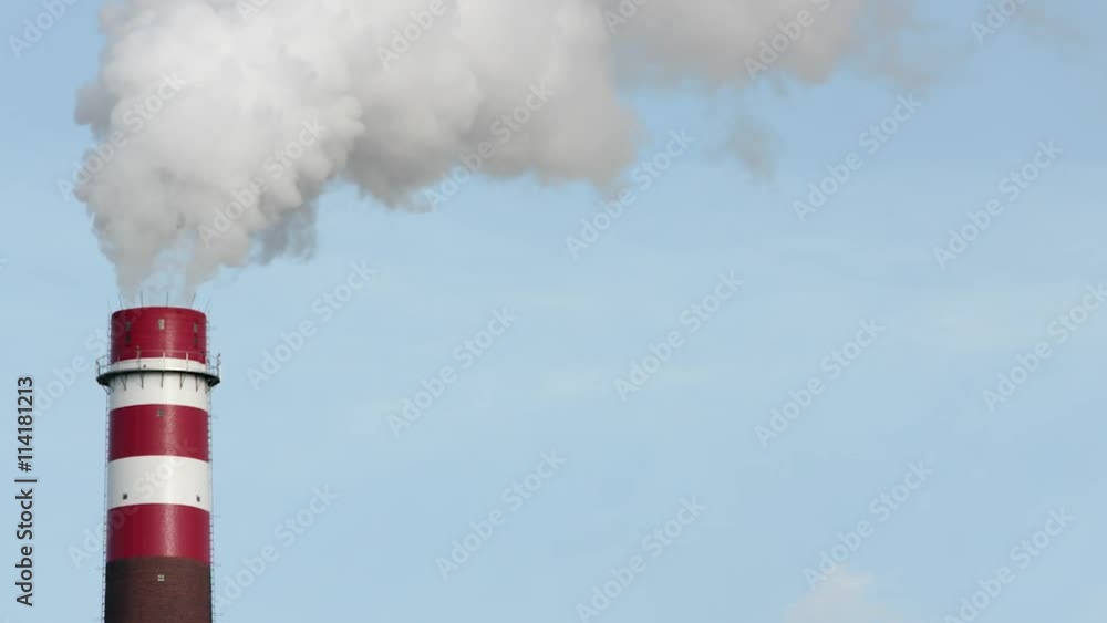 Chimney of an chemical plant, Germany Chimney of an chemical plant, Germany