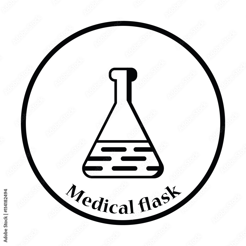Medical flask icon Medical flask icon