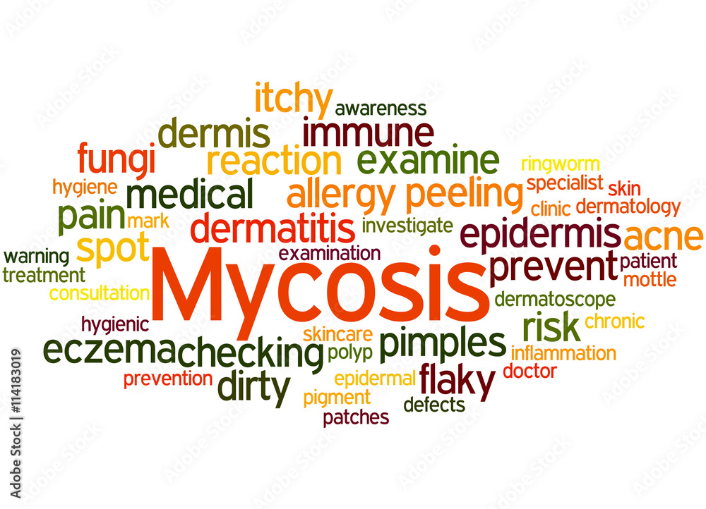 Fototapeta premium Mycosis, word cloud concept 5
