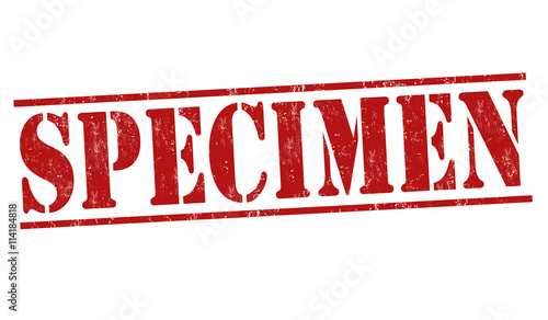 Specimen stamp