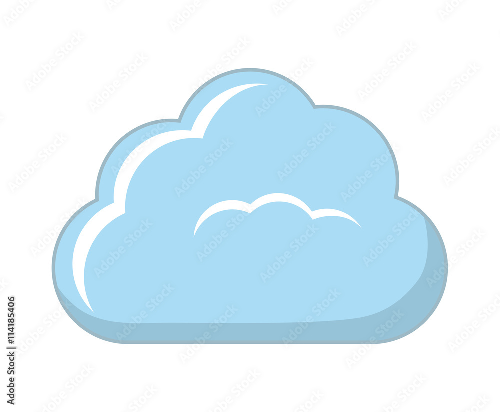Cloud icon. Weather concept. Vector graphic Cloud icon. Weather concept. Vector graphic