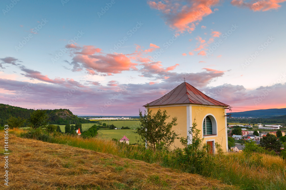 Valley of river Vah in Trencin region, western Slovakia. Valley of river Vah in Trencin region, western Slovakia.