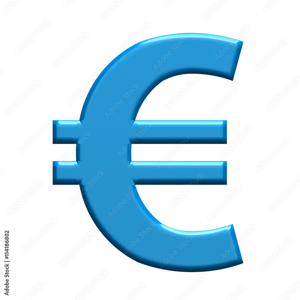Euro sign money. 3D rendering illustration Euro sign money. 3D rendering illustration
