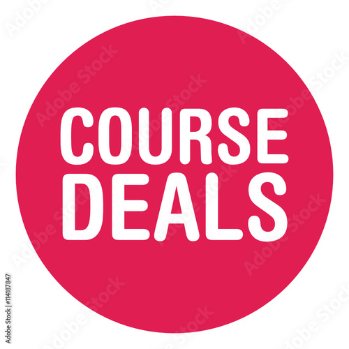 Special offer course deals sticker - vector illustration 