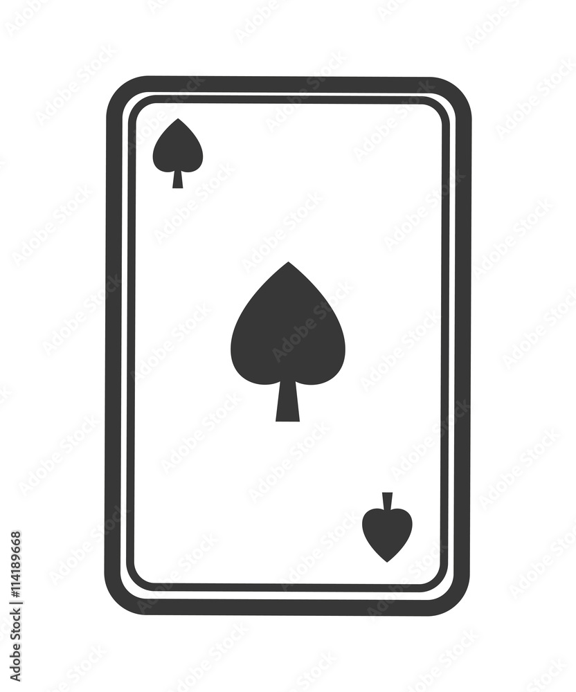 Card icon. Casino and las vegas design. Vector graphic Card icon. Casino and las vegas design. Vector graphic