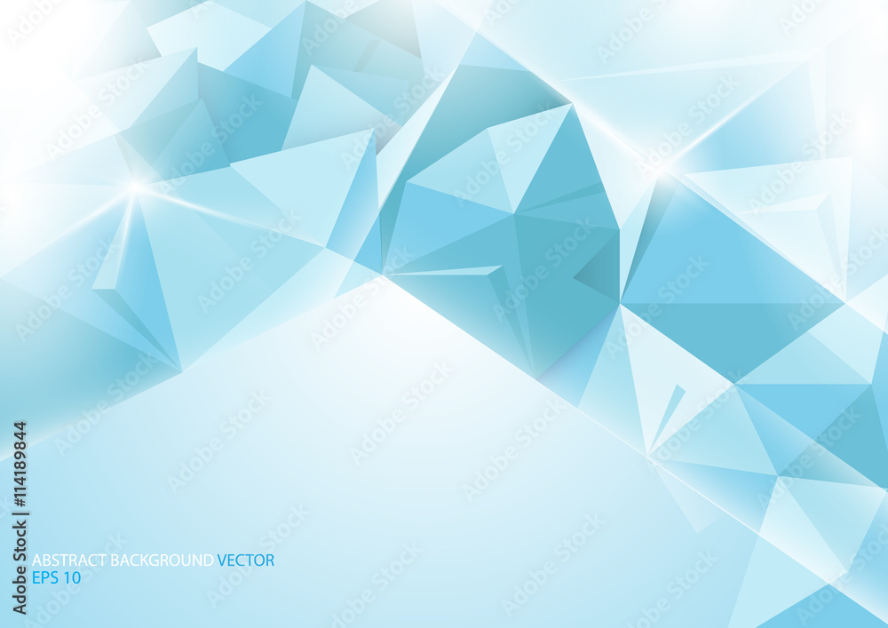 Fototapeta premium Abstract blue background. Geometric concept
