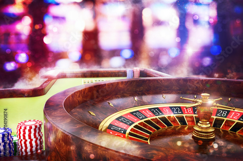 Foto 3D Rendering  casino roulette